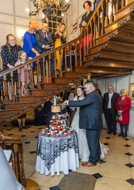Cutting the cake Gosfield Hall