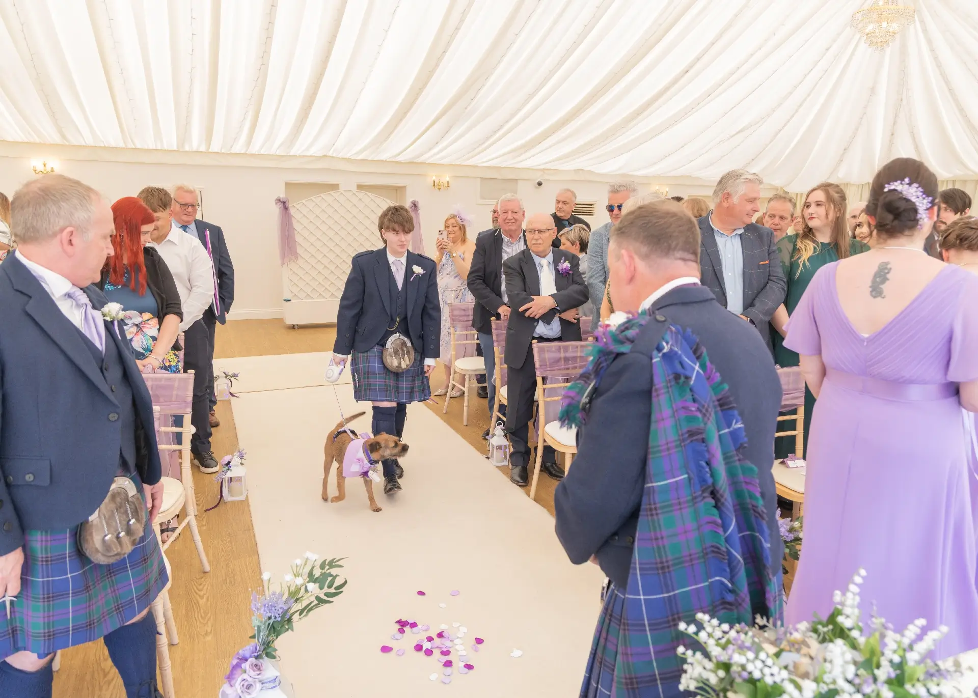 Furry ring bearer at The Fennes