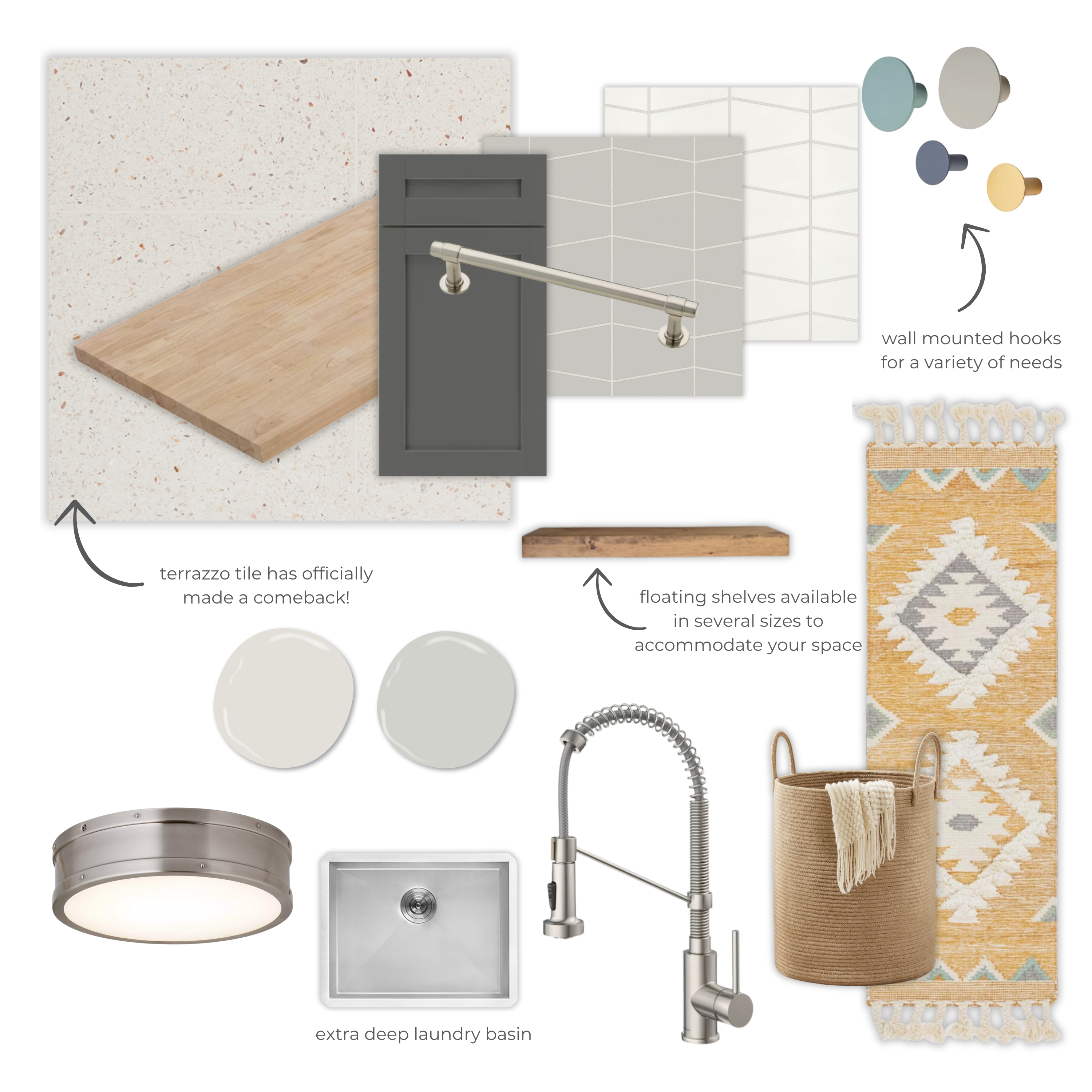 Clean & Cheerful Laundry Room