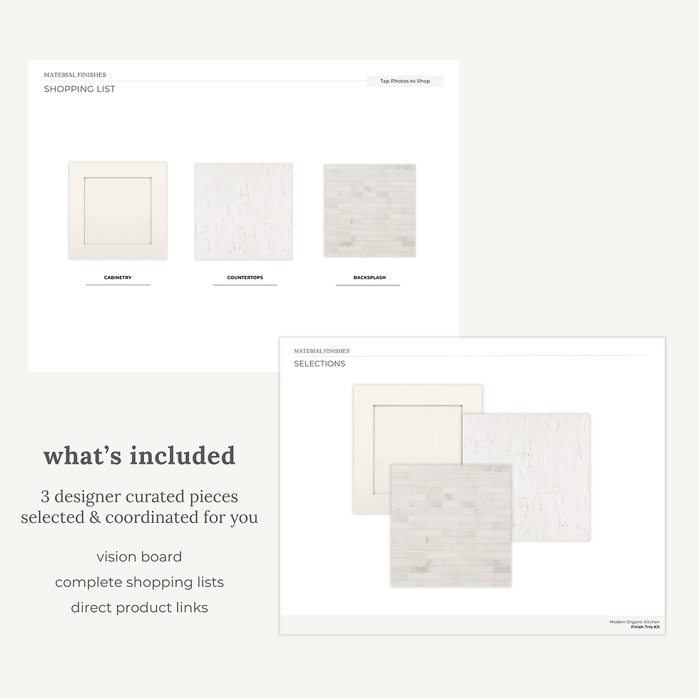 Thumbnail: Modern Organic Kitchen Finish Trio Kit