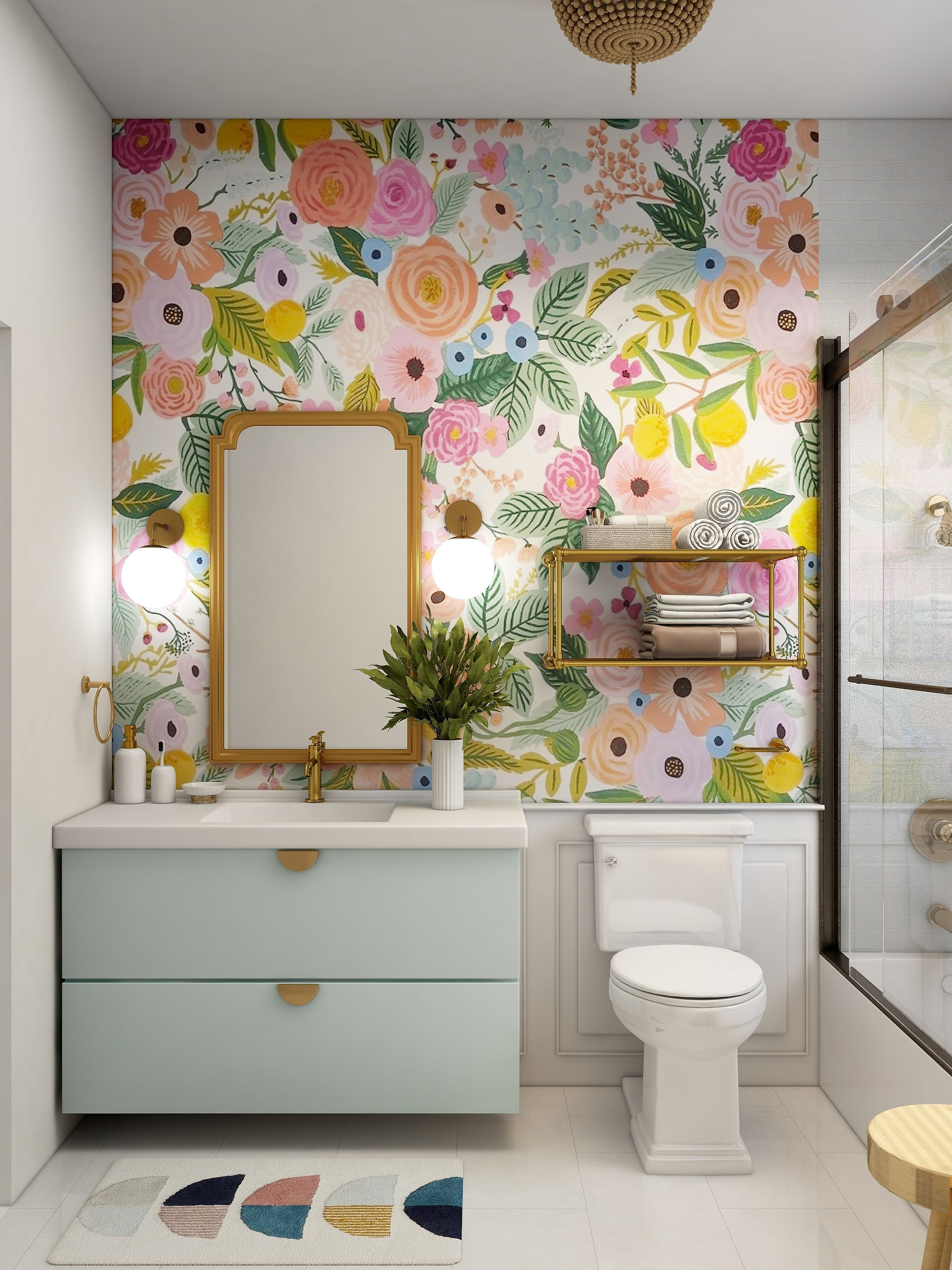 boho bathroom design