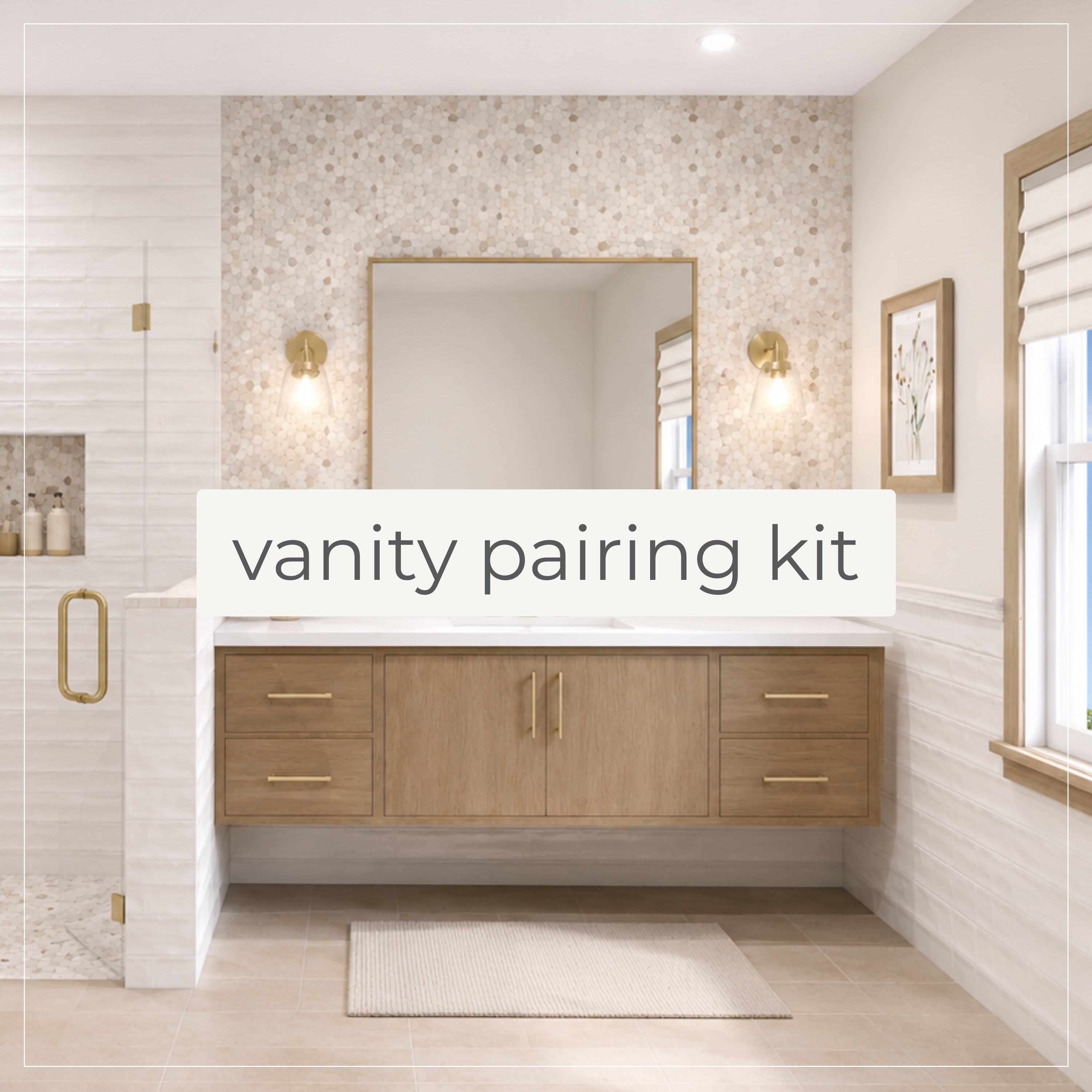 Modern Organic Bathroom Vanity Pairing Kit