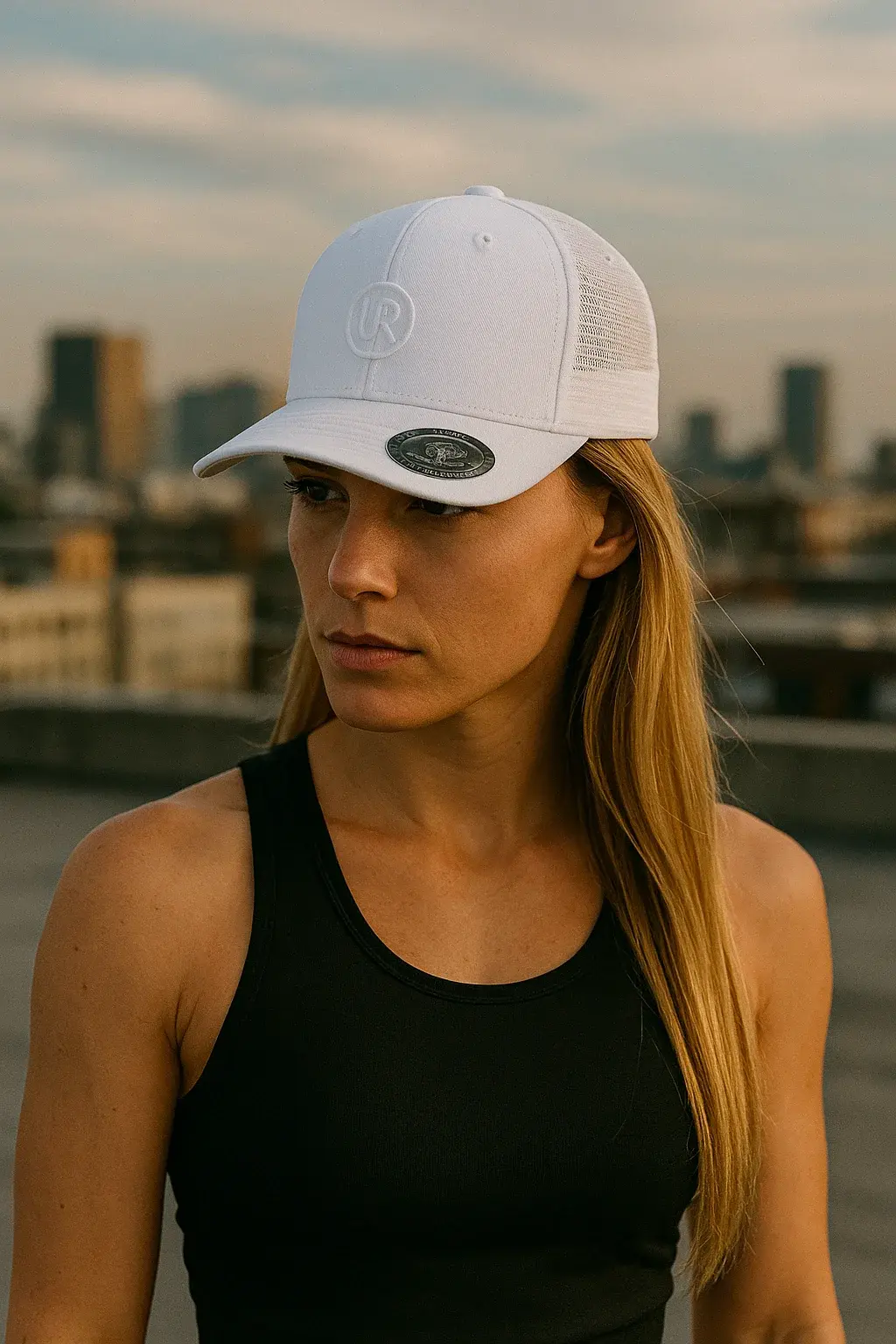 Legacy Trucker Mesh Cap - White/Grey M-Line