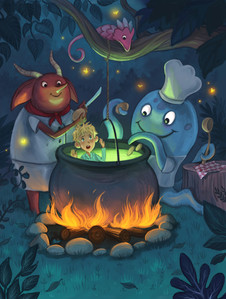 Monsters cooking a stew...