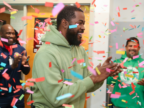 Frankford High School's Damon Brockington is the Eagles High School Coach of the Year