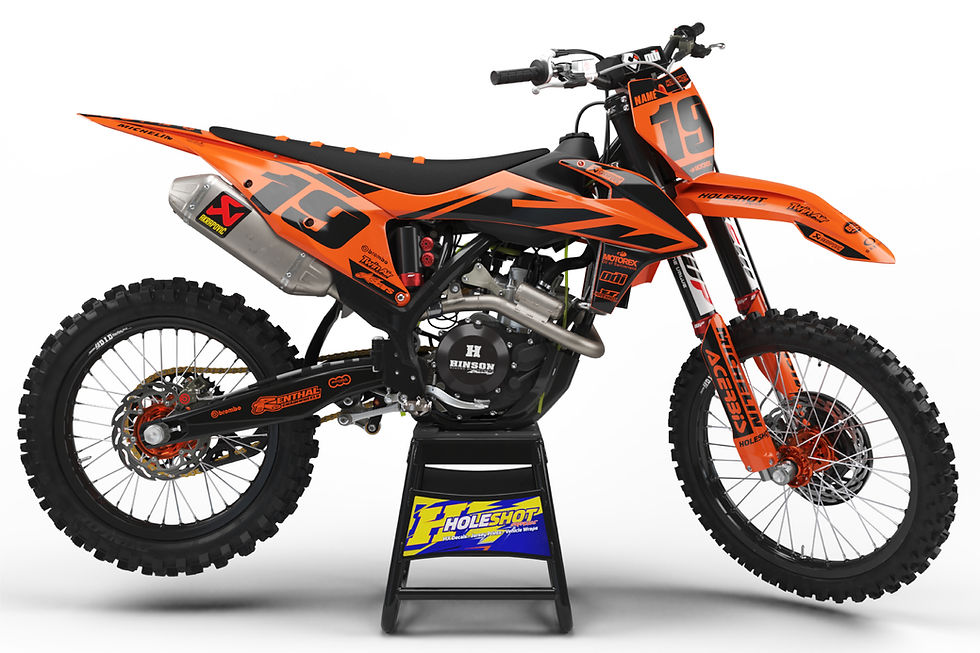 KTM "EFFEX" ORANGE / BLACK GRAPHICS KIT