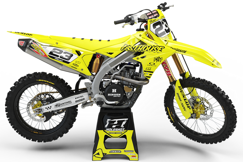 Thumbnail: SUZUKI "FAST" YELLOW  GRAPHICS KIT