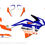 Thumbnail: KTM "STRIKER" ORANGE / BLUE ADVENTURE GRAPHICS KIT - 790 Adventure 890 Adventure Graphics Kit