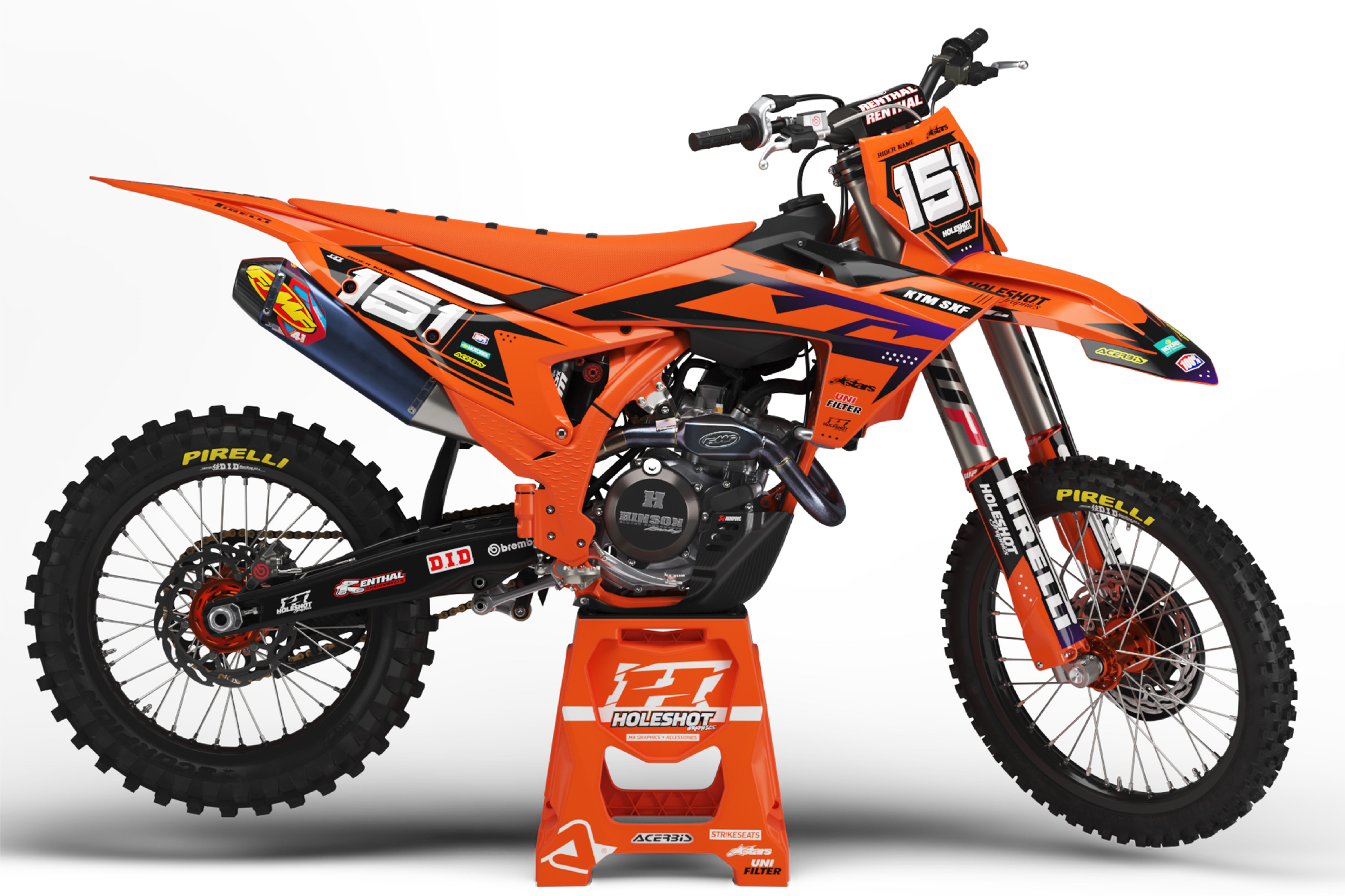 KTM "RACER" ORANGE GRAPHICS KIT