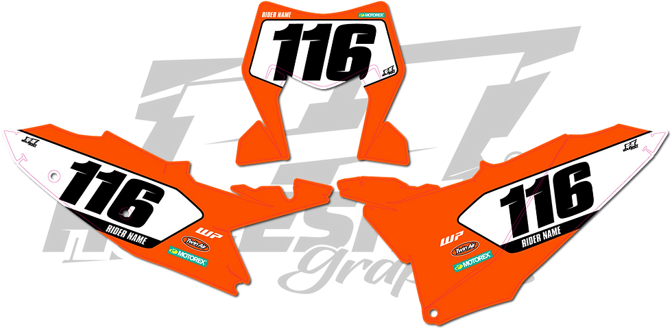 KTM "CLASSIC" NUMBERS SET - EXC / EXCF