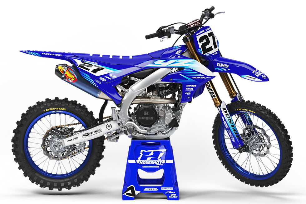 YAMAHA "FACTORY 27" BLUE / CYAN GRAPHICS KIT