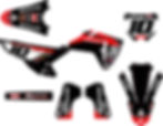 HONDA "WORKSHOP" BLACK / RED GRAPHICS KIT