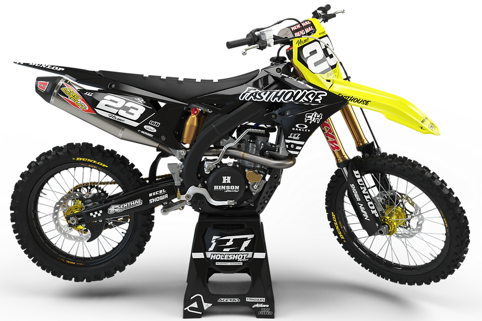 Thumbnail: SUZUKI "FAST" YELLOW / BLACK GRAPHICS KIT