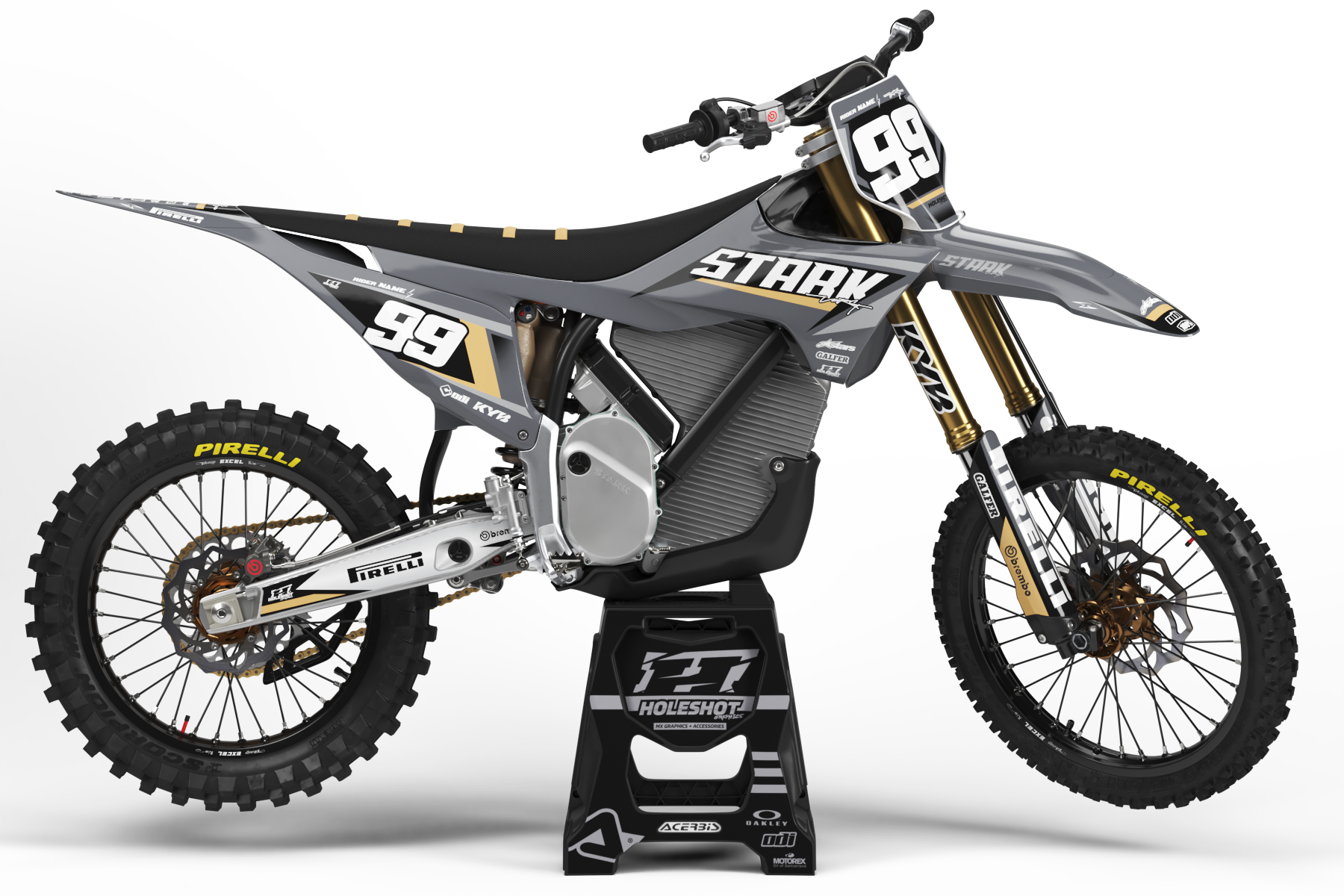 STARK VARG "FUTURE" GREY GRAPHICS KIT