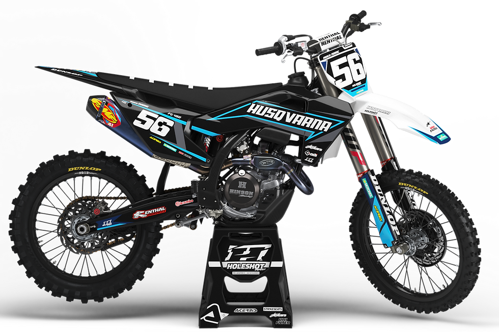 HUSQVARNA "CURSER" WHITE / BLACK GRAPHICS KIT