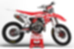 GASGAS "THROTTLE" RED / WHITE GRAPHICS KIT