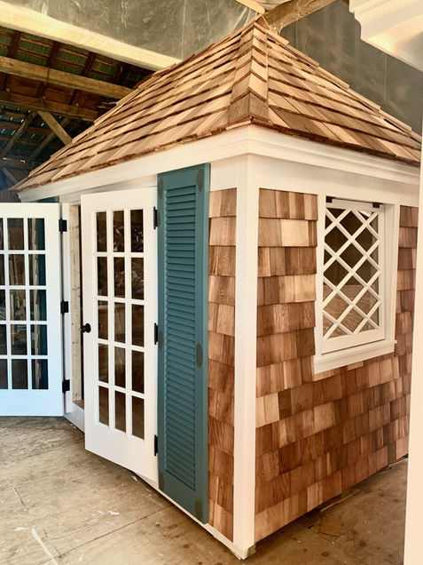 Custom-designed, beautiful garden house, delivered fully built, offering an elegant and versatile space for relaxation and garden enjoyment