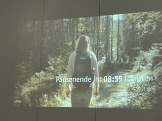 In der Pause Zeit für interessante Einzelgespräche
