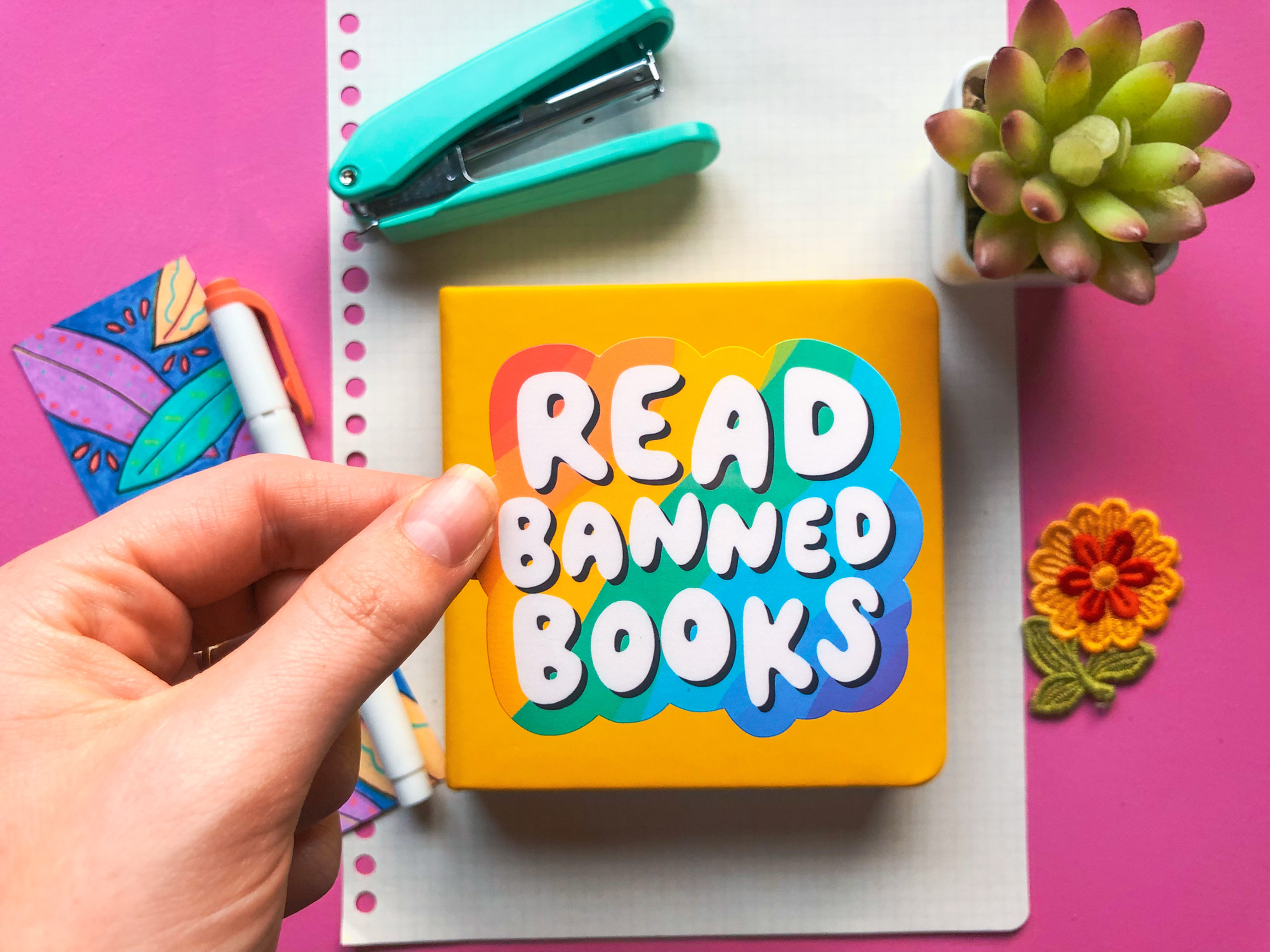 "Read Banned Books" Vinyl Sticker
