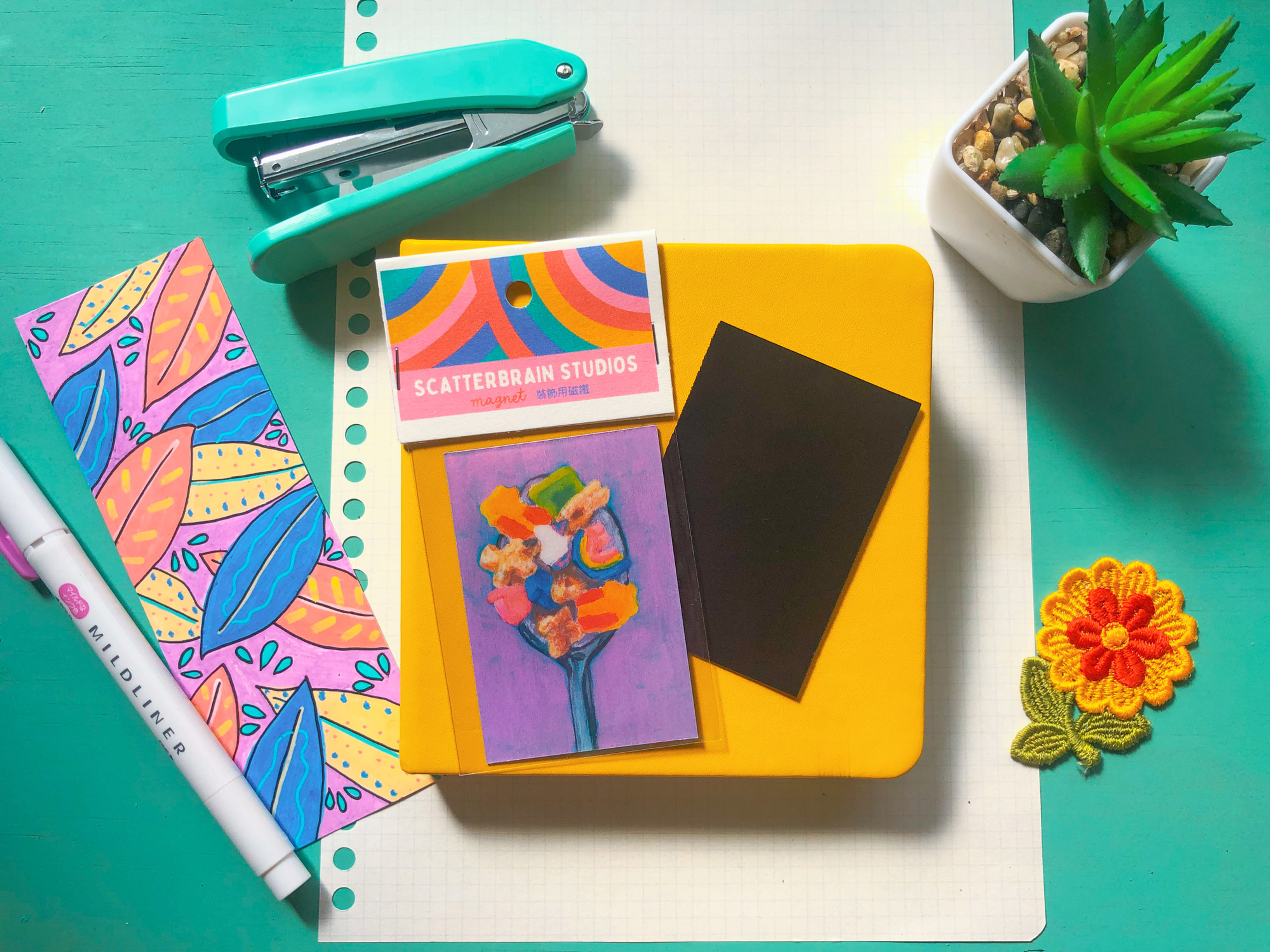 Lucky Charms Painting Fridge Magnet