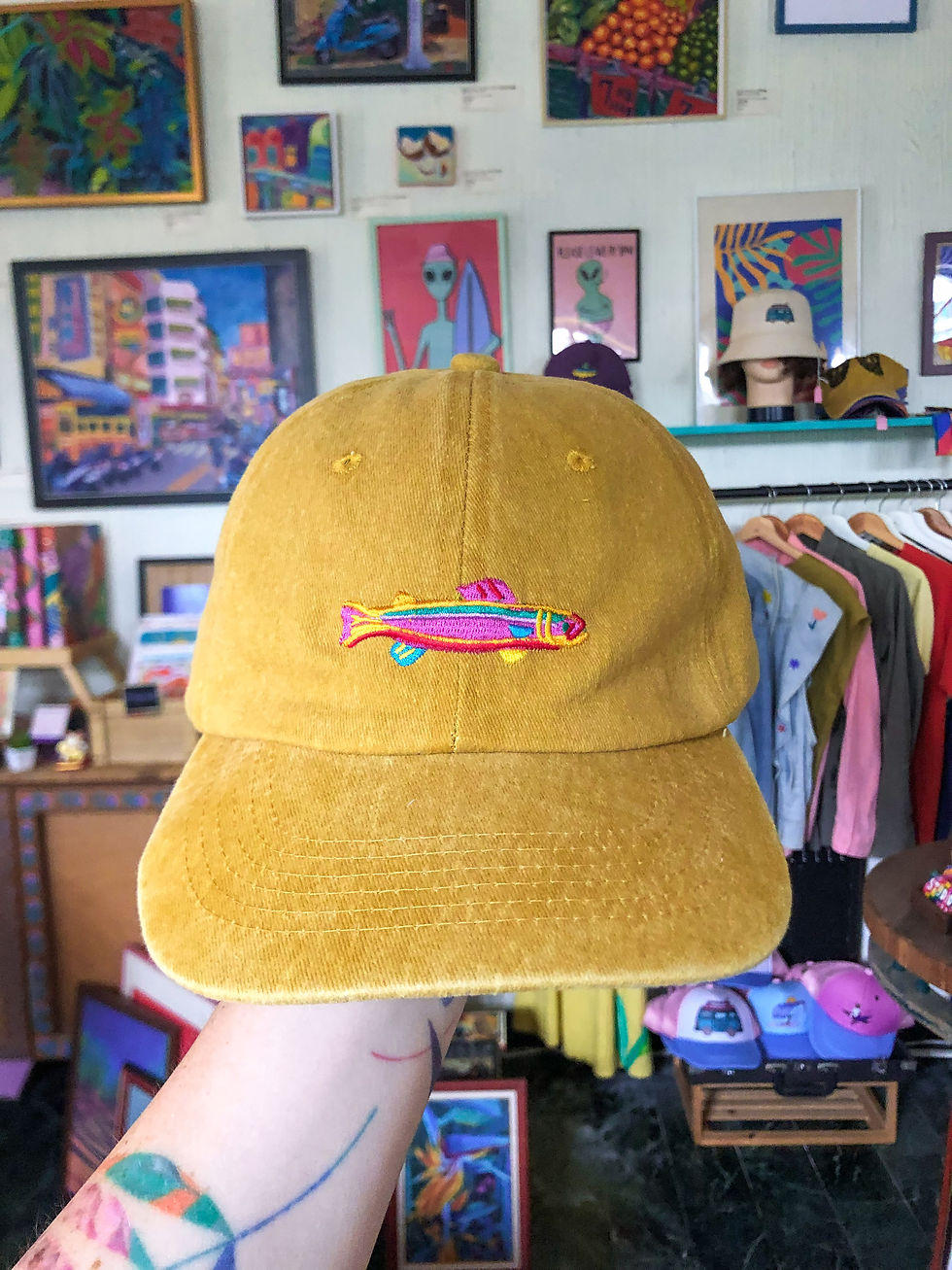 Thumbnail: Fish Hat - Yellow