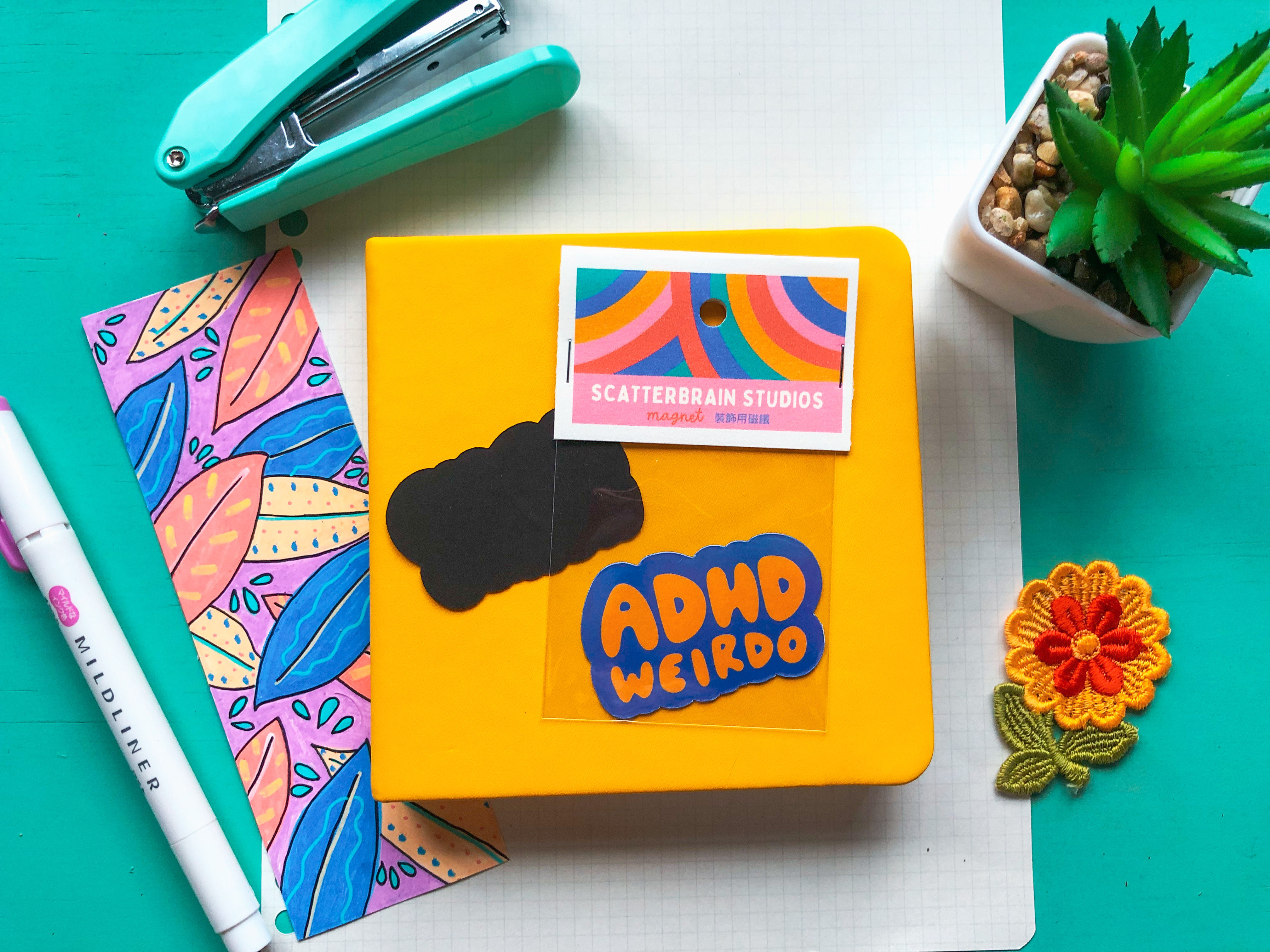 ADHD Weirdo Fridge Magnet