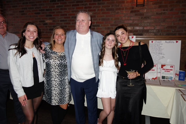 Mike with family and O'Brien fundraiser.