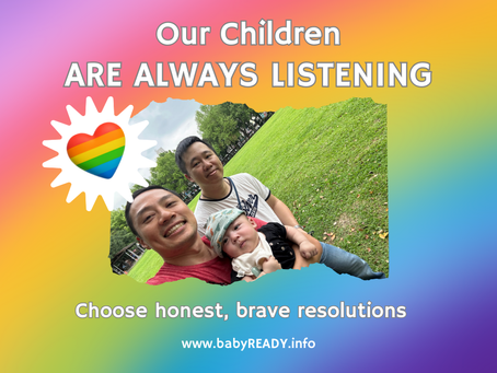 Dad's with their wee baby