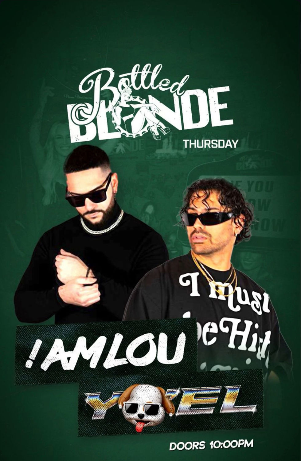 Bottled blonde Latin night 