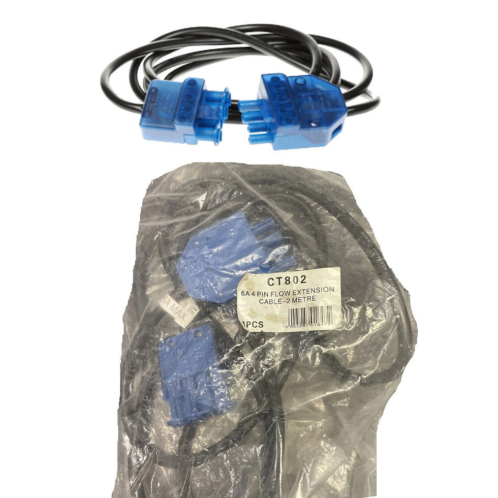 Click Scolmore CT802 6A 4-Pin Flow Extension Cable 2m