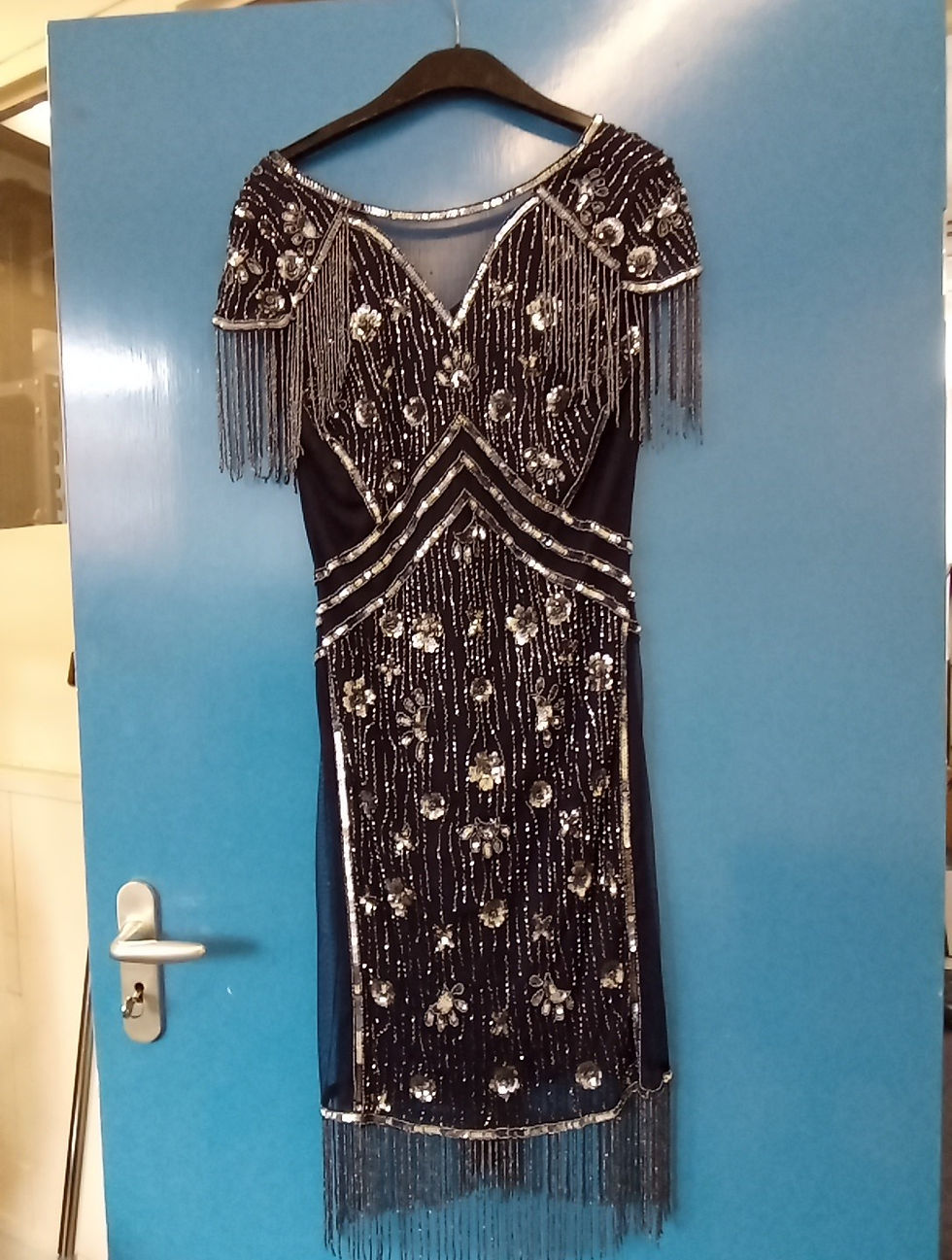 Womens Black Sequen Dress - Joanna Hope Size 10 - Knew Length Dress