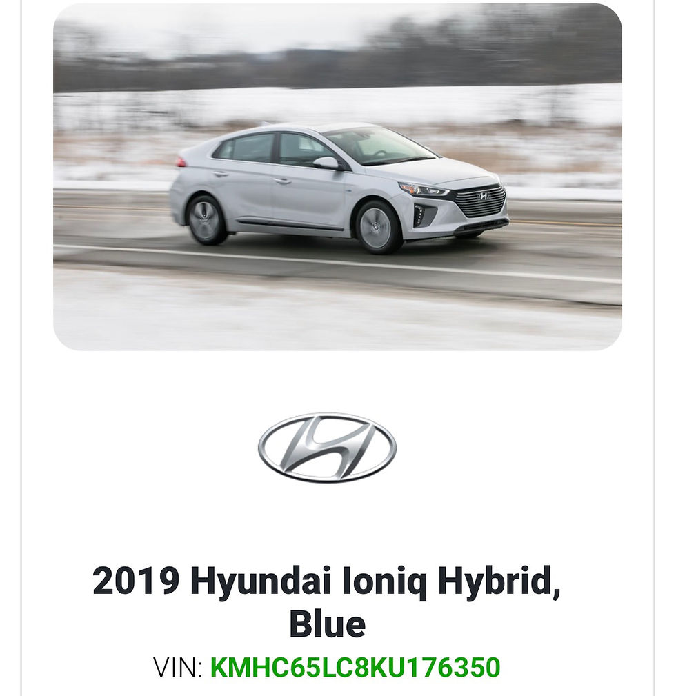 Thumbnail: 2019 Hyundai Ioniq Car Vehicle 1.6  