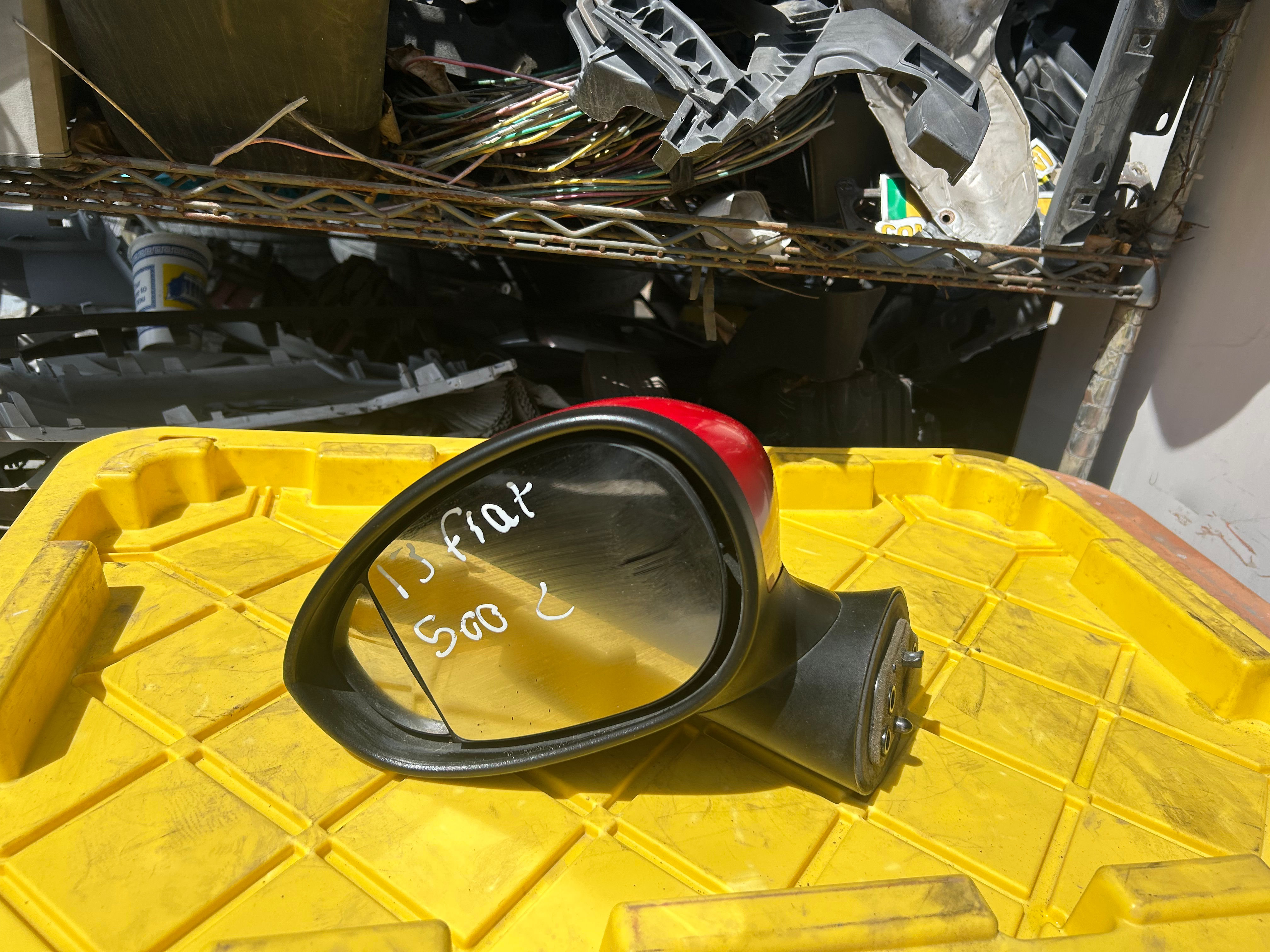 2012-2017 Fiat 500 left driver mirror
