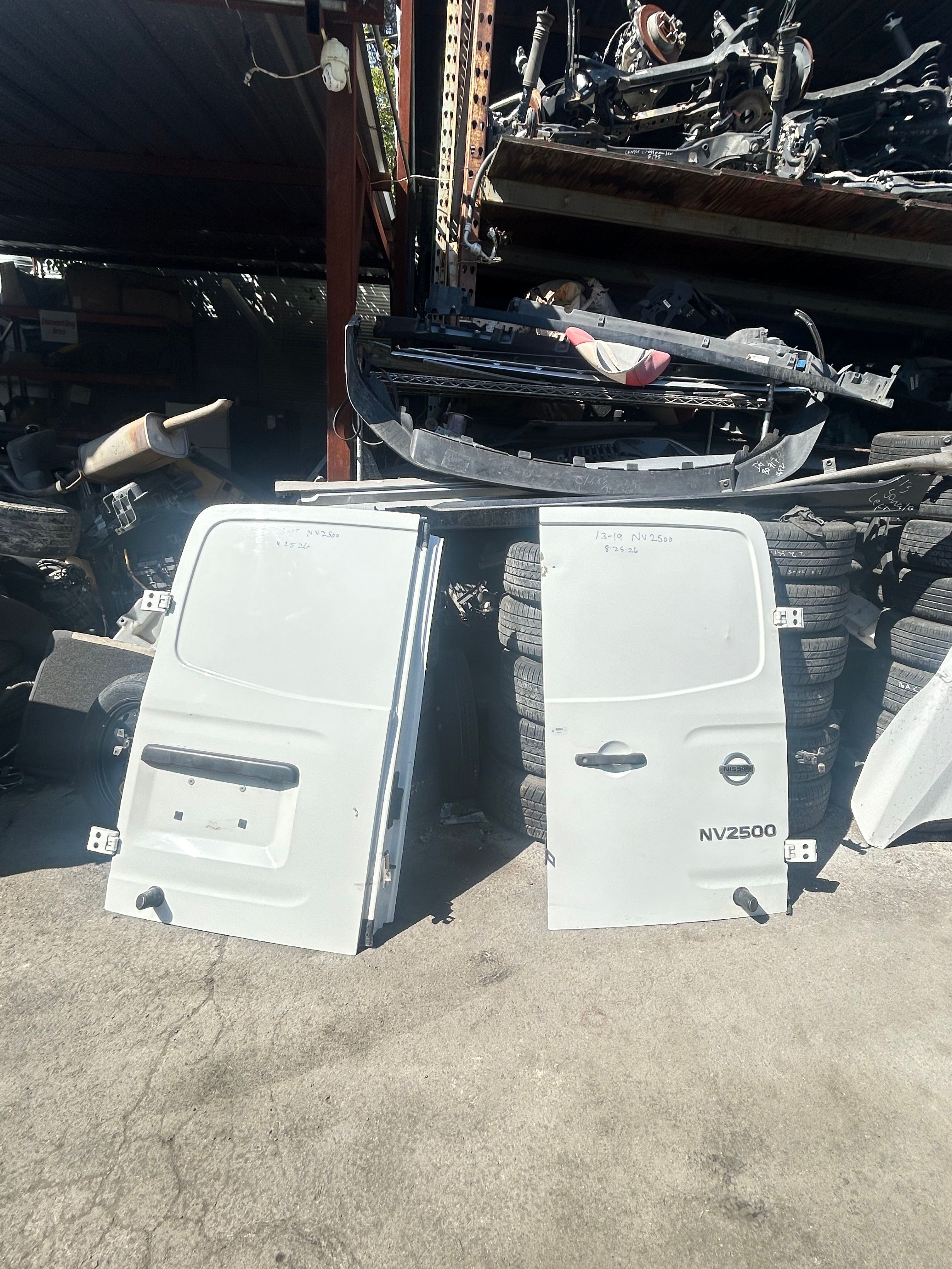 2013-2019 Nissan NV 2500 left driver rear door $900 right passenger rear door $9