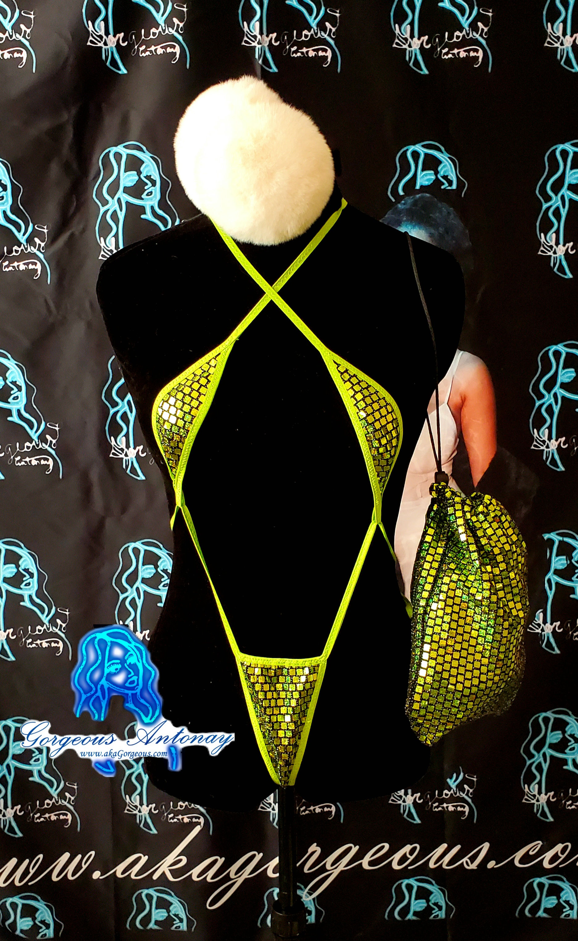 Micro Banana Green Disco Sling Set