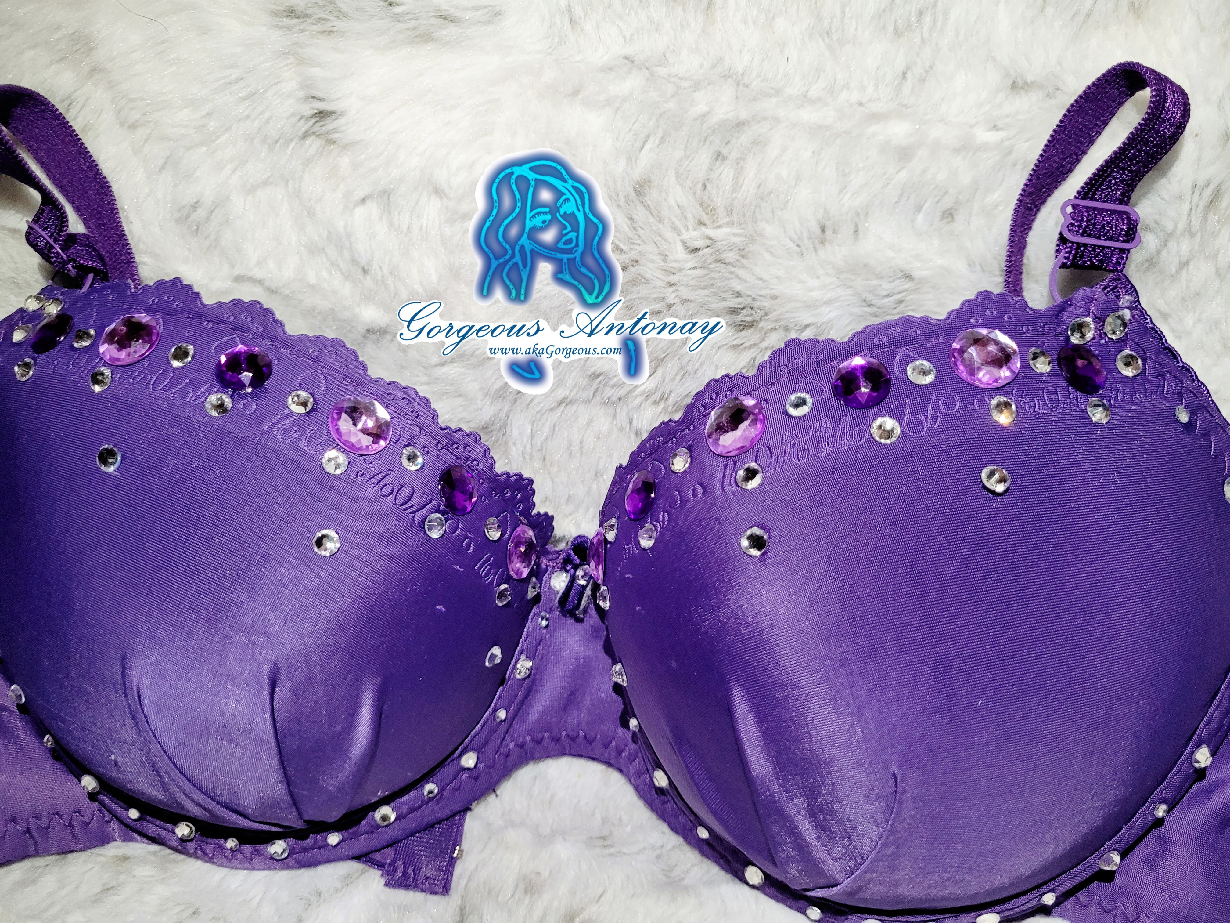 Purple Royalty Bling Bra