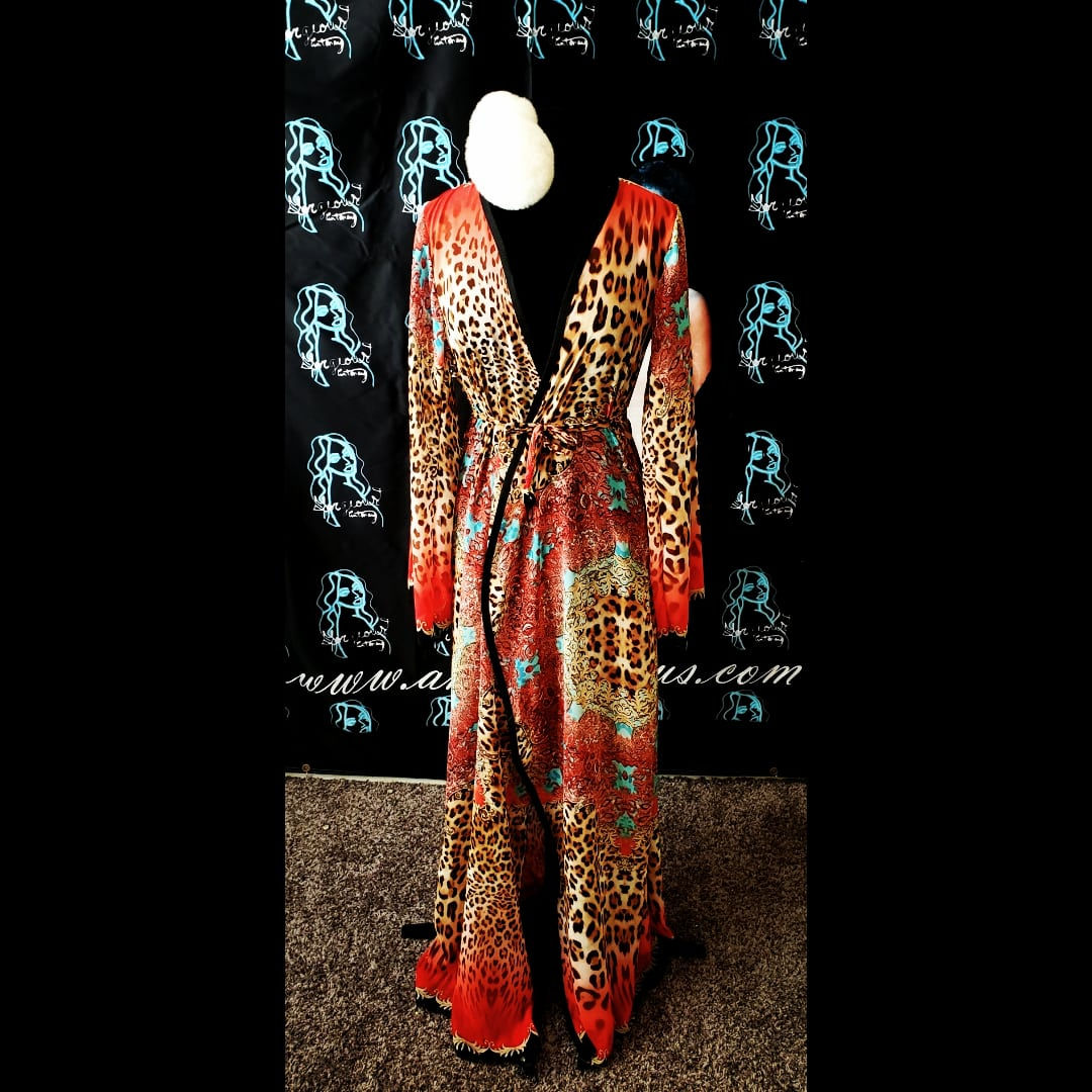 Printed Floor Length Robe