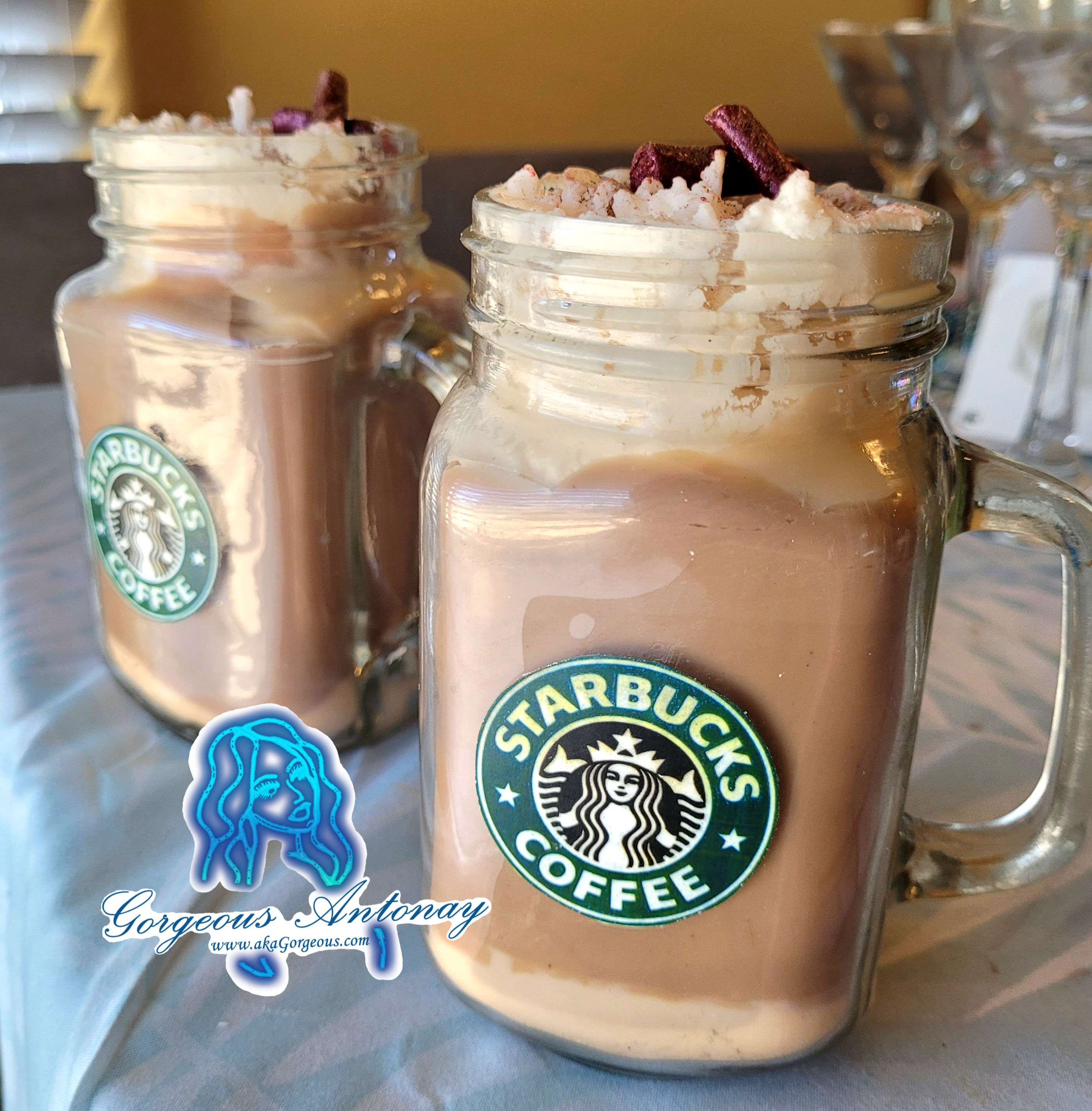 Pumpkin Chai Latte Starbucks Coffee Clear Glass