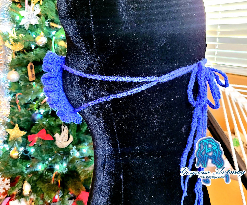 Thumbnail: Royal Blue Ruffle Top Style 4201