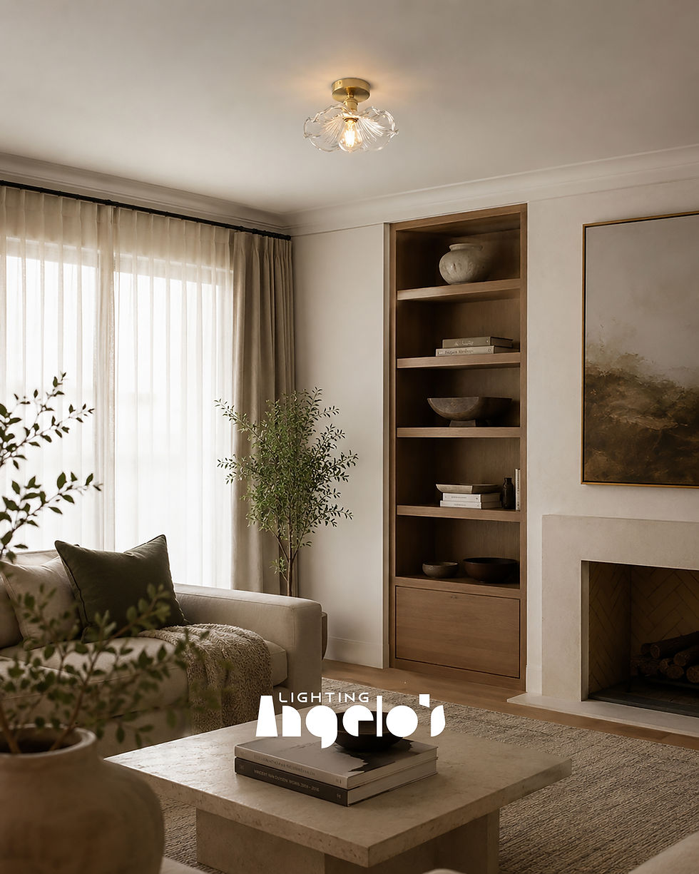 Thumbnail: Bellara Ceiling Light | Wavy Glass Ceiling Lamp