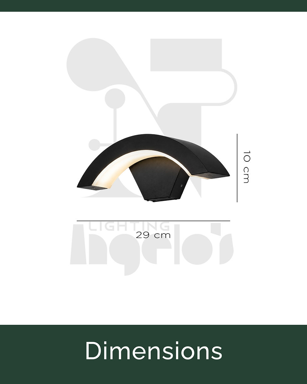 Thumbnail: Clyvera Outdoor LED Wall Light | Modern Curved Architectural Sconce