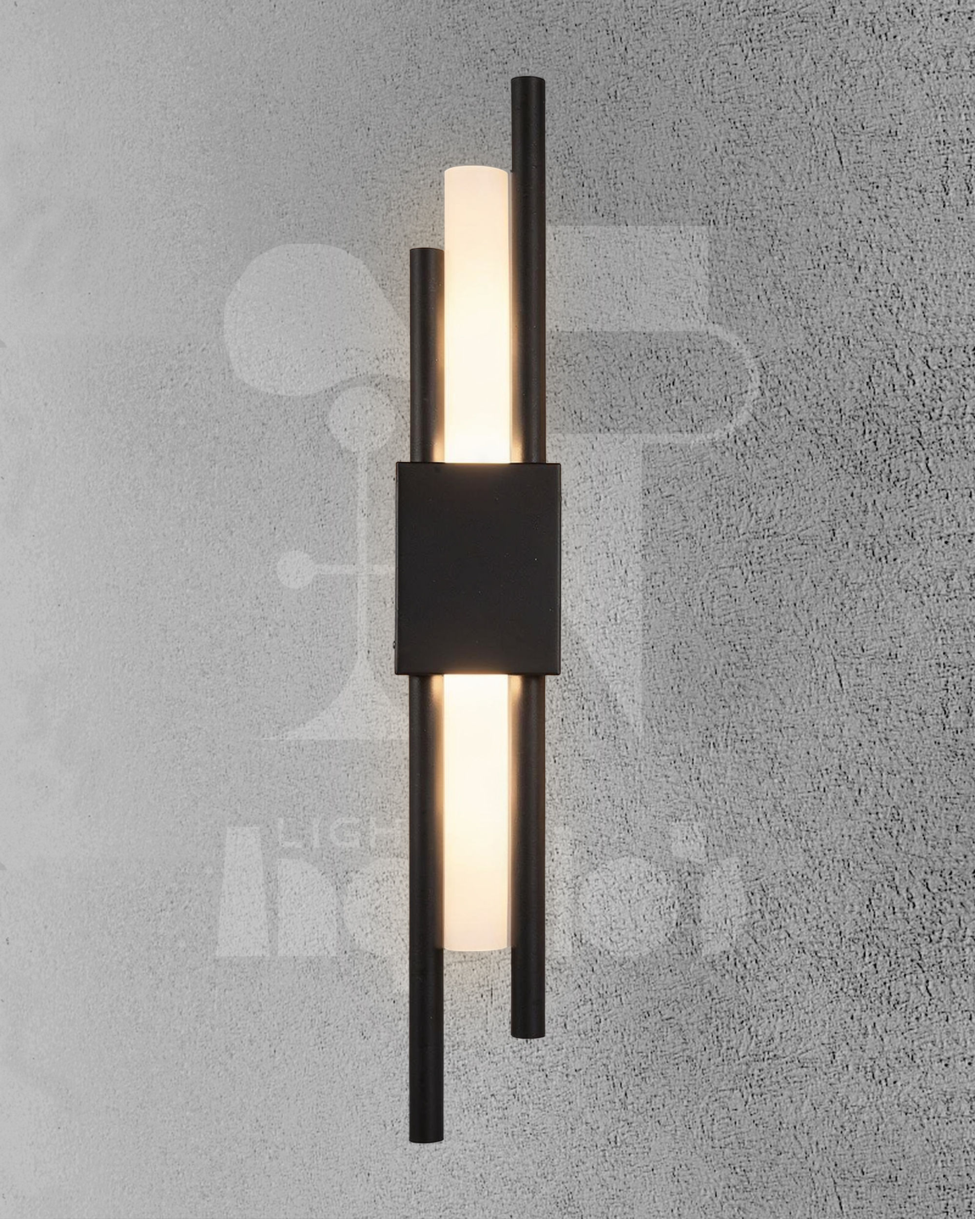 Auria Black LED Wall Light | Modern Minimalist Up & Down Wall Sconce