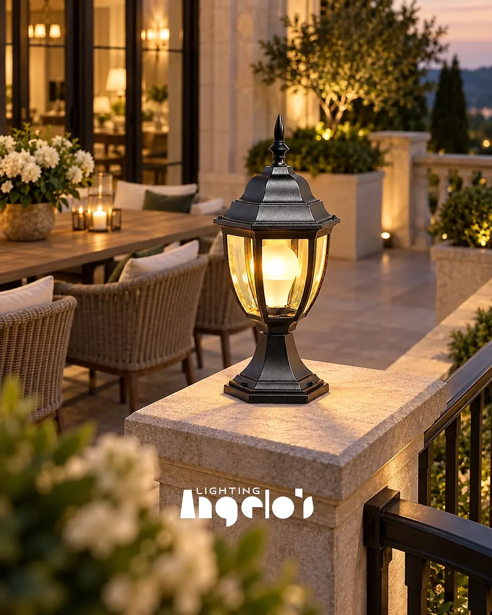 Thumbnail: Wren Traditional Black Outdoor Lantern Light IP65 | Angelo’s Lighting