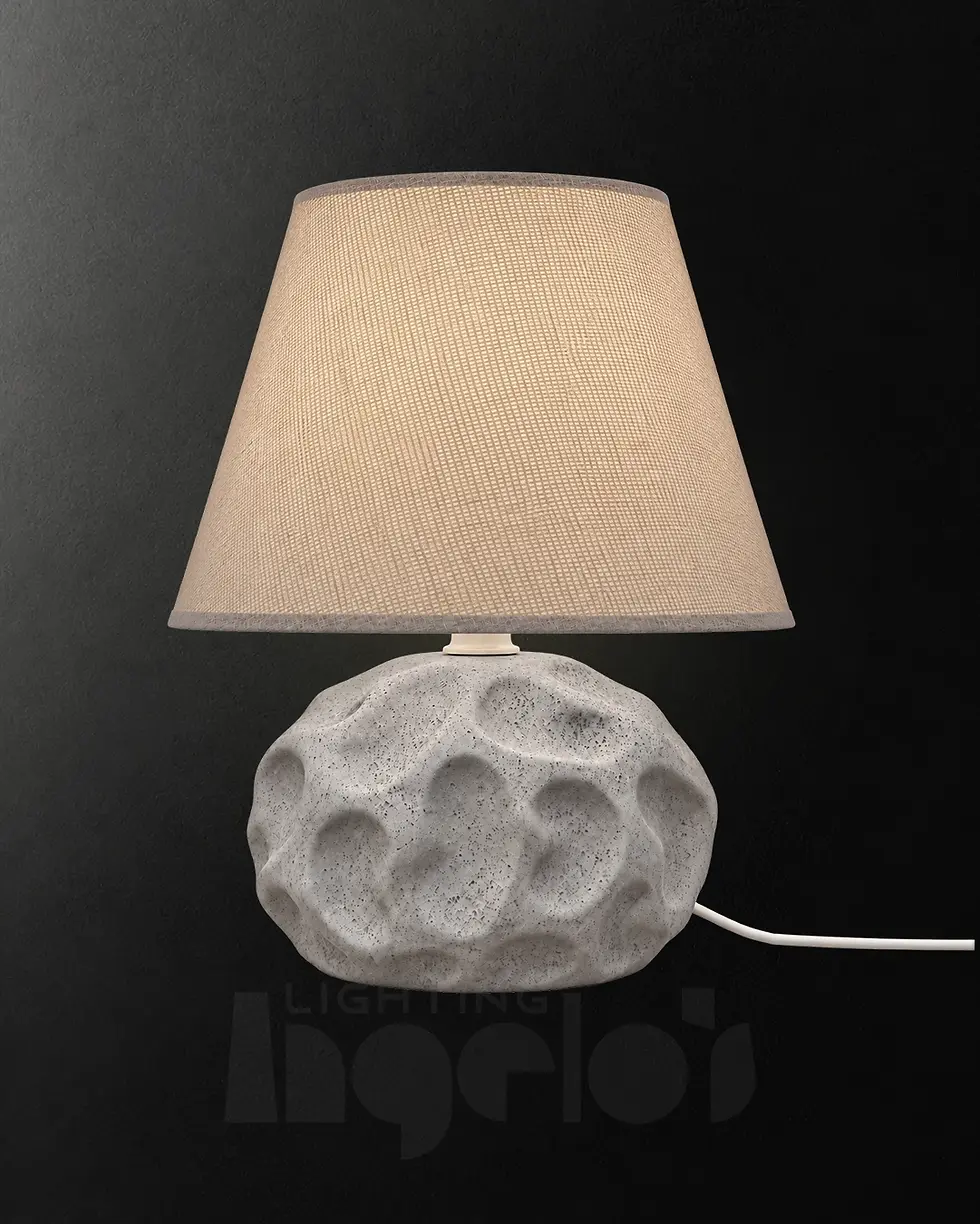 Rocara Stone-Textured Table Lamp | Angelo’s Lighting