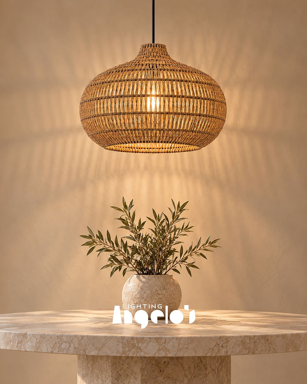 Tavina Woven Pendant Light | Natural Rattan Ceiling Light