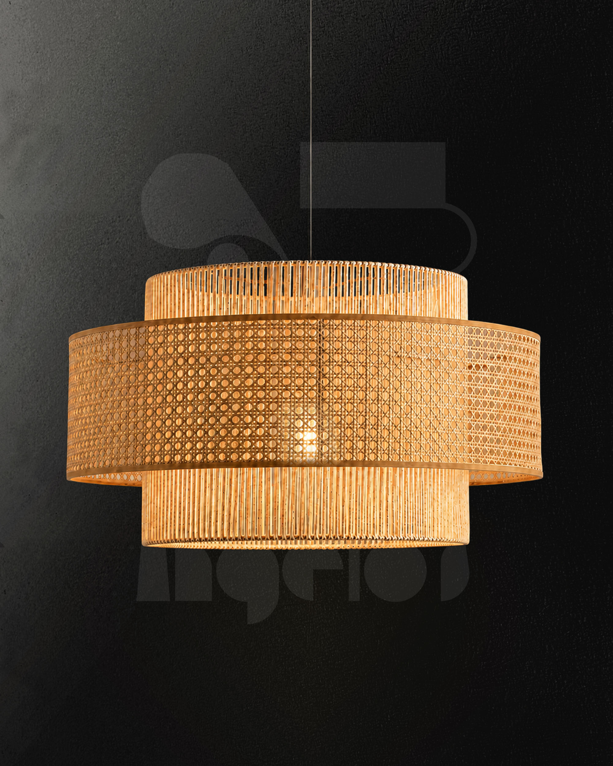 Alira Rattan Layered Pendant Light | Boho & Coastal Chandelier