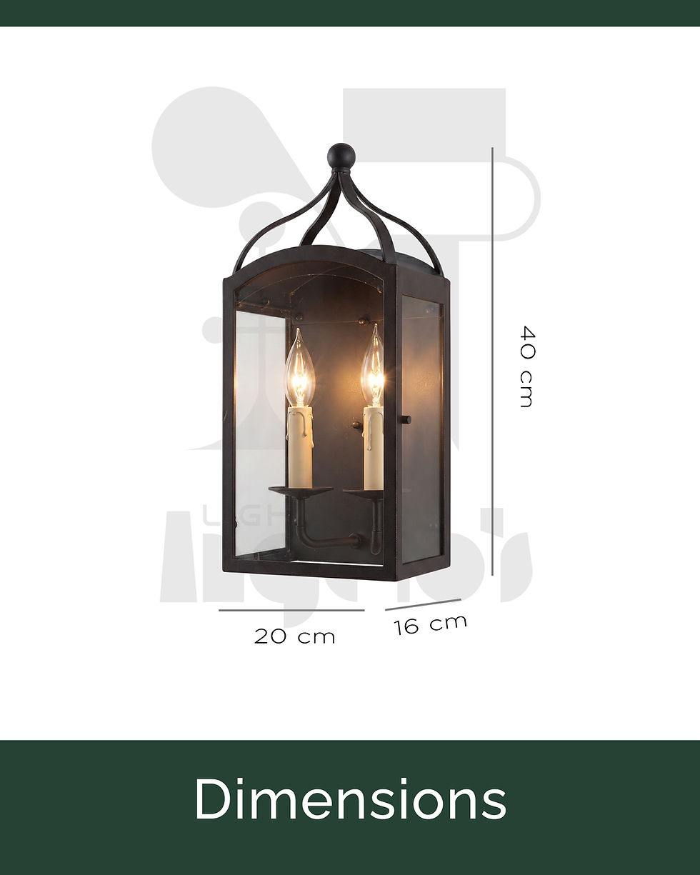 Thumbnail: Lanterra Outdoor Wall Lantern | Classic Waterproof Exterior Wall Light