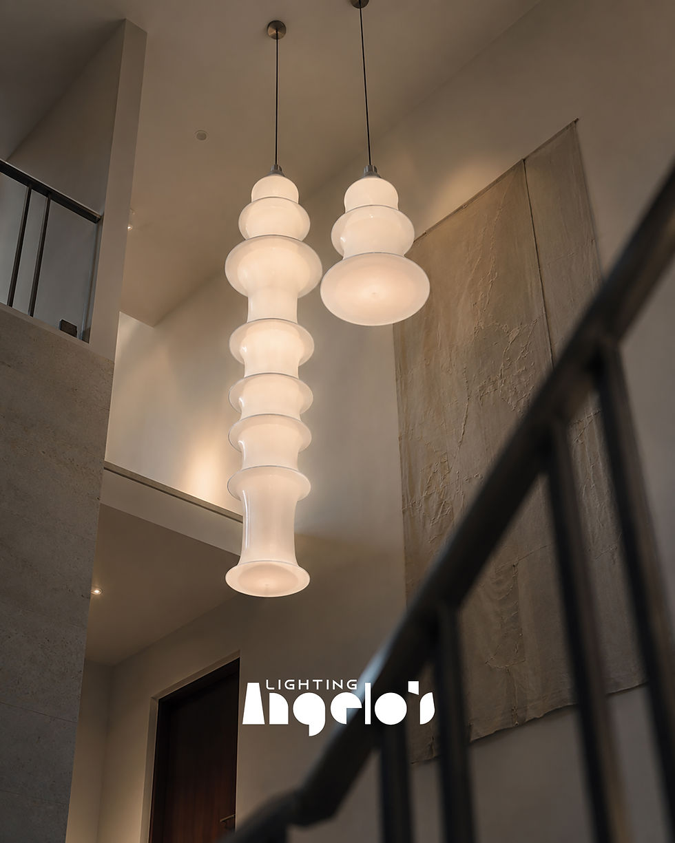 Thumbnail: Sculpt Acrylic Pendant Light – Modern Sculptural Glass Hanging Light