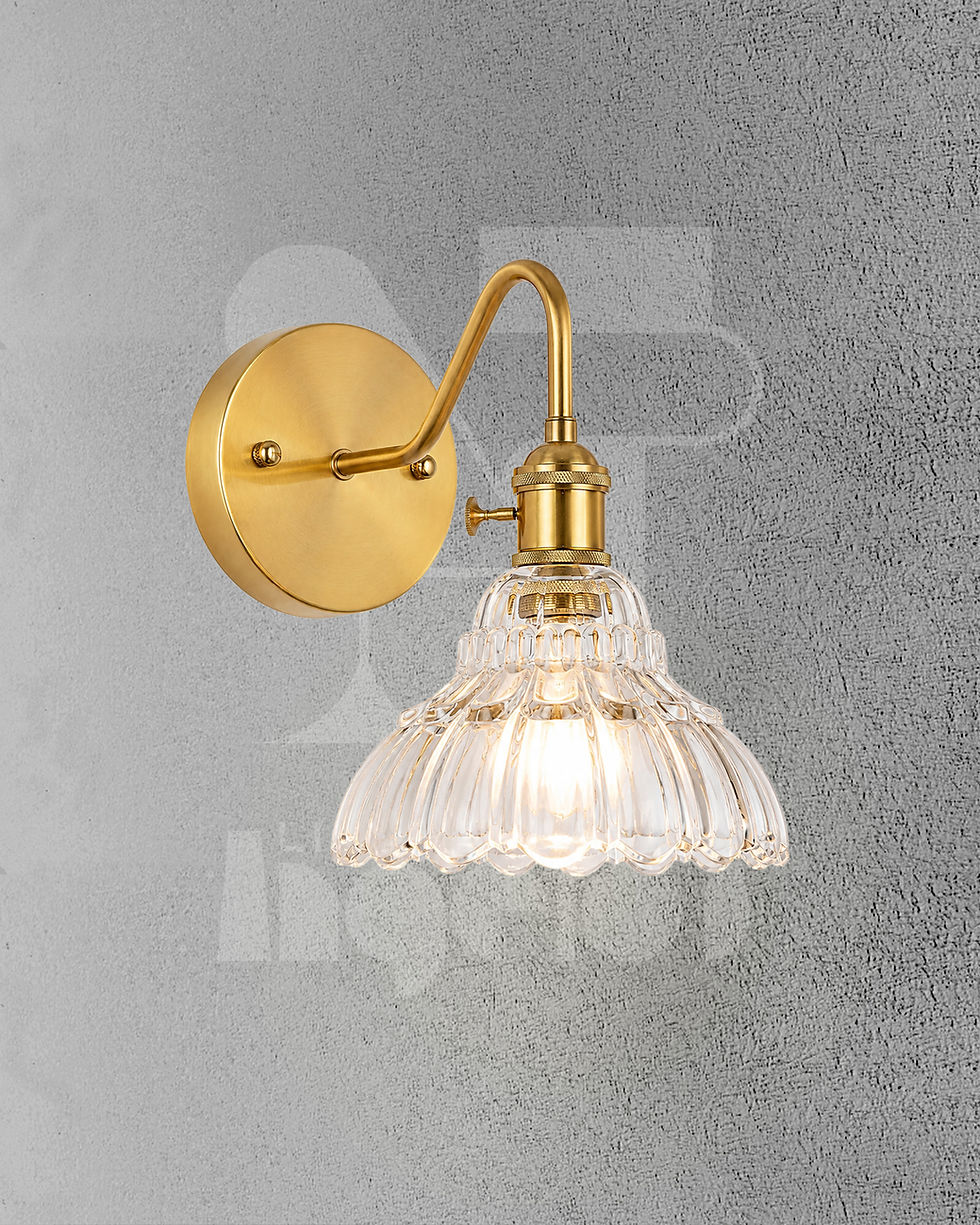 Roselle Wall Lamp | Elegant Glass Wall Light – Angelo's Lighting