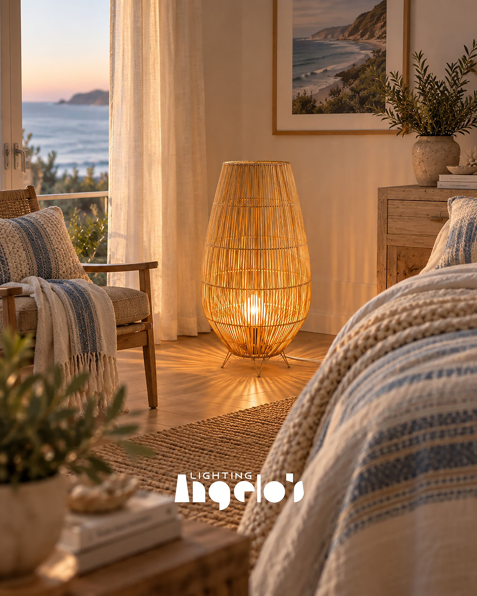 Thumbnail: Runa Floor Light | Natural Seagrass Floor Lamp